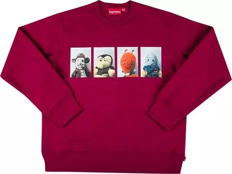 Толстовка Supreme x Mike Kelley Ahh...Youth! Crewneck Sweatshirt 'Dark Magenta', розовый