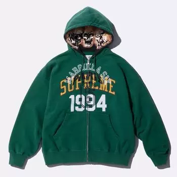 Толстовка Supreme x MM6 Maison Margiela Zip Up, темно-зеленый