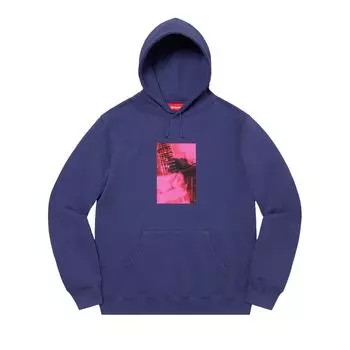 Толстовка Supreme x My Bloody Valentine Hooded Sweatshirt 'Washed Navy', синий