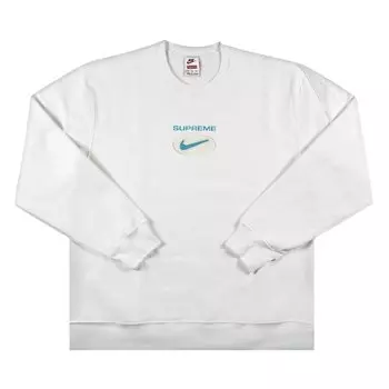 Толстовка Supreme x Nike Jewel Crewneck 'White', белый