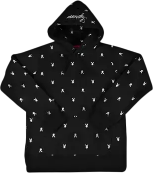 Толстовка Supreme x Playboy Hooded Sweatshirt 'Black', черный