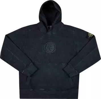 Толстовка Supreme x Stone Island Hooded Sweatshirt 'Black', черный