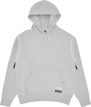 Толстовка Supreme x The North Face Convertible Hooded Sweatshirt 'Heather Grey', серый