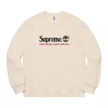 Толстовка Supreme x Timberland Crewneck Natural, желто-коричневый