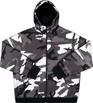 Толстовка Supreme x WINDSTOPPER Zip Up Hooded Sweatshirt 'Snow Camo', белый