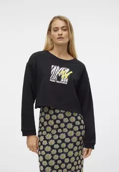 Толстовка SUSAN CROP SOMETHINGNEW, черный