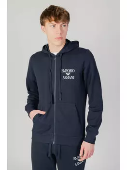 Толстовка sweat fit Emporio Armani Underwear, синий