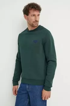 Толстовка Sweat Rider из хлопка A.P.C., зеленый