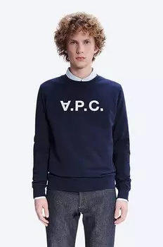 Толстовка Sweat Vpc из хлопка A.P.C., темно-синий