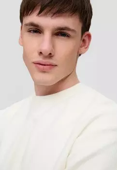 Толстовка SWEATSHIRT MIT RIPPSTRUKTUR QS, белый
