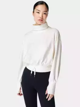 Толстовка Sweaty Betty Melody Luxe Fleece, цвет lily/white