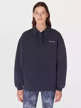 Толстовка Sweaty Betty Powerhouse Henley, цвет navy/blue