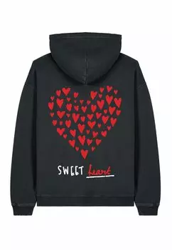 Толстовка SWEETHEART BACK PRINT UNISEX VINTAGE HEAVYWEIGHT - Hoodie Mira Paris, цвет Black Denim