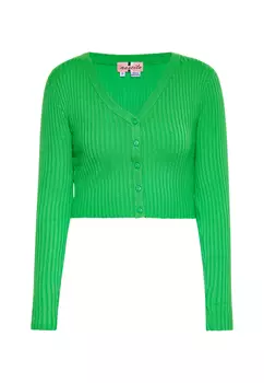 Толстовка Swirly Cropped Cardigan, зеленый