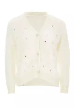 Толстовка Swirly Strickjacke, белый