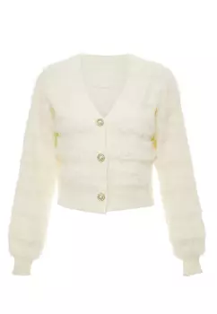 Толстовка Swirly Strickjacke, белый