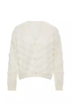 Толстовка Swirly Strickjacke, белый