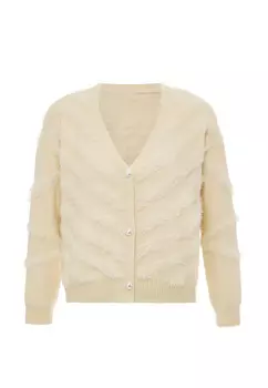 Толстовка Swirly Strickjacke, цвет Dunkelbeige