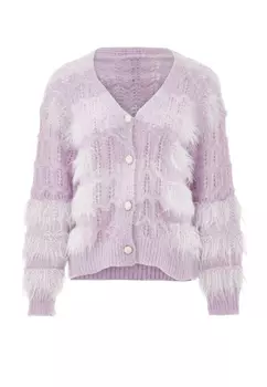 Толстовка Swirly Strickjacke, лавандовый