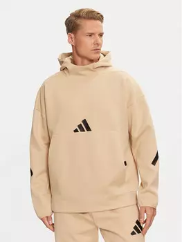 Толстовка свободного кроя Adidas, бежевый