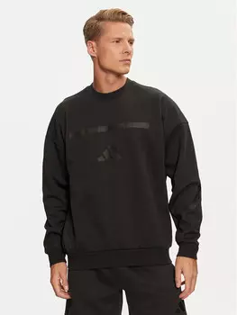 Толстовка свободного кроя Adidas, черный
