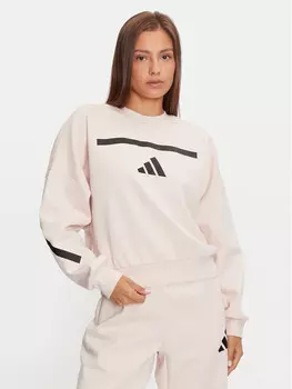 Толстовка свободного кроя Adidas, розовый