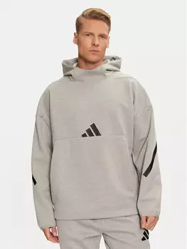 Толстовка свободного кроя Adidas, серый