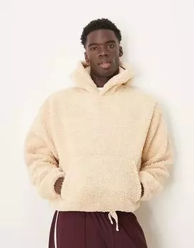 Толстовка свободного кроя ASOS DESIGN свободного кроя в цвете экрю