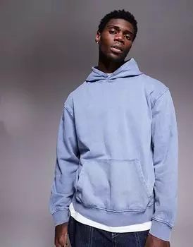 Толстовка свободного кроя ASOS DESIGN в выцветшем синем цвете (часть комплекта)