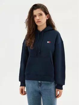 Толстовка свободного кроя Badge DW0DW19414 Tommy Jeans, синий