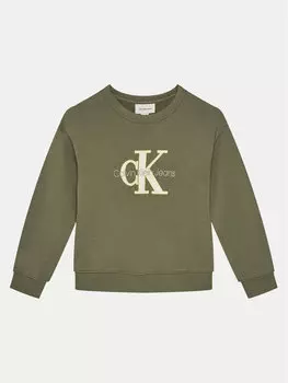 Толстовка свободного кроя Calvin Klein Jeans, зеленый