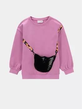 Толстовка свободного кроя Coccodrillo, розовый