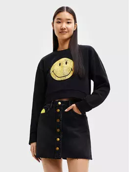 Толстовка свободного кроя Desigual, черный
