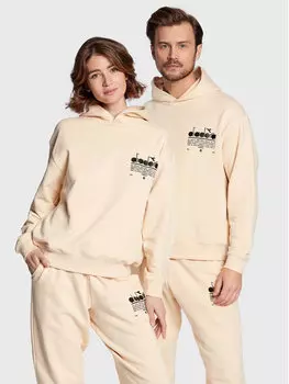 Толстовка свободного кроя Diadora, бежевый