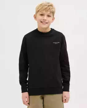 Толстовка свободного кроя для мальчиков Jack & Jones, чёрный