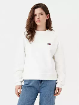 Толстовка свободного кроя DW0DW19408 Tommy Jeans, экрю