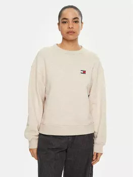 Толстовка свободного кроя DW0DW19408 Tommy Jeans, бежевый