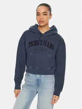 Толстовка свободного кроя DW0DW19413 Tommy Jeans, синий