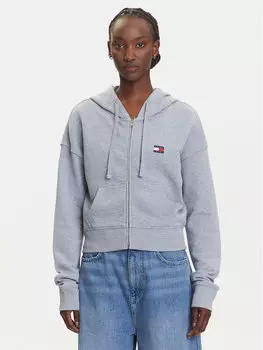 Толстовка свободного кроя DW0DW21147 Tommy Jeans, серый