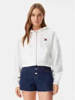 Толстовка свободного кроя DW0DW21355 Tommy Jeans, белый