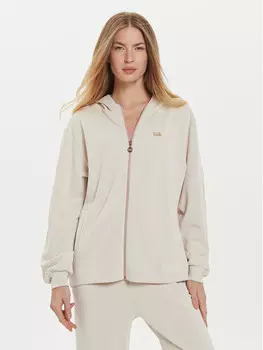 Толстовка свободного кроя Ea7 Emporio Armani, бежевый
