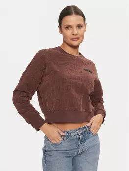 Толстовка свободного кроя Ea7 Emporio Armani, коричневый