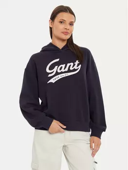 Толстовка свободного кроя Gant, синий