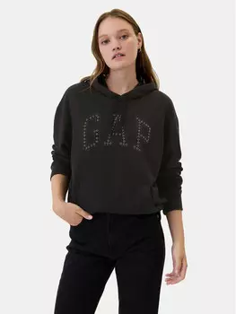 Толстовка свободного кроя Gap, черный