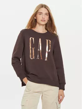 Толстовка свободного кроя Gap, коричневый