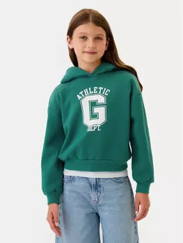 Толстовка свободного кроя Gap, зеленый
