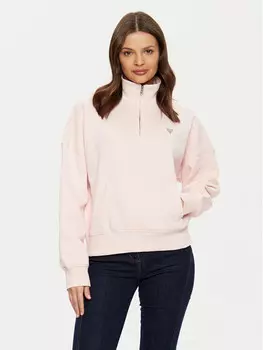 Толстовка свободного кроя Guess, розовый