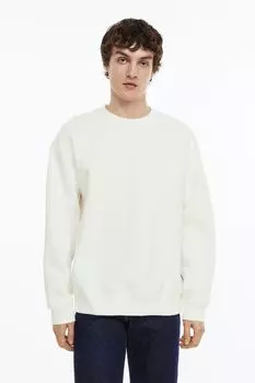 Толстовка свободного кроя H&amp;M, белый