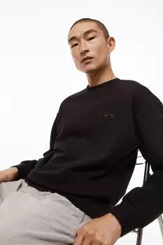 Толстовка свободного кроя H&amp;M, черный