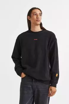Толстовка свободного кроя H&amp;M, черный/кодак